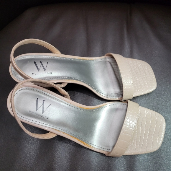 Worthington Nude Beige Heel Sandals - Picture 4 of 5